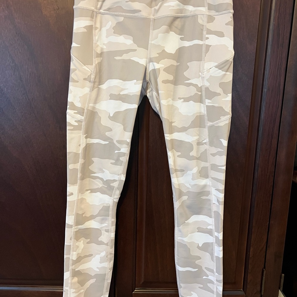 Athleta Camo Print Leggings with Pockets